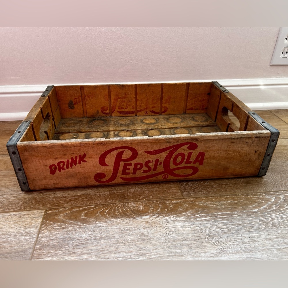 Vintage Pepsi Wooden Crate